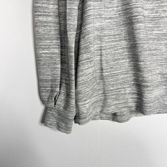 Athleta Small Marled Heather Gray Bandha Yoga Pullover Sweatshirt Modal Lyocell - Picture 3 of 9